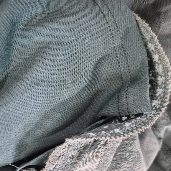 PinkBlush Teal Lace Mesh Overlay Plus Maternity Dress Size 3XL - Picture 10 of 12